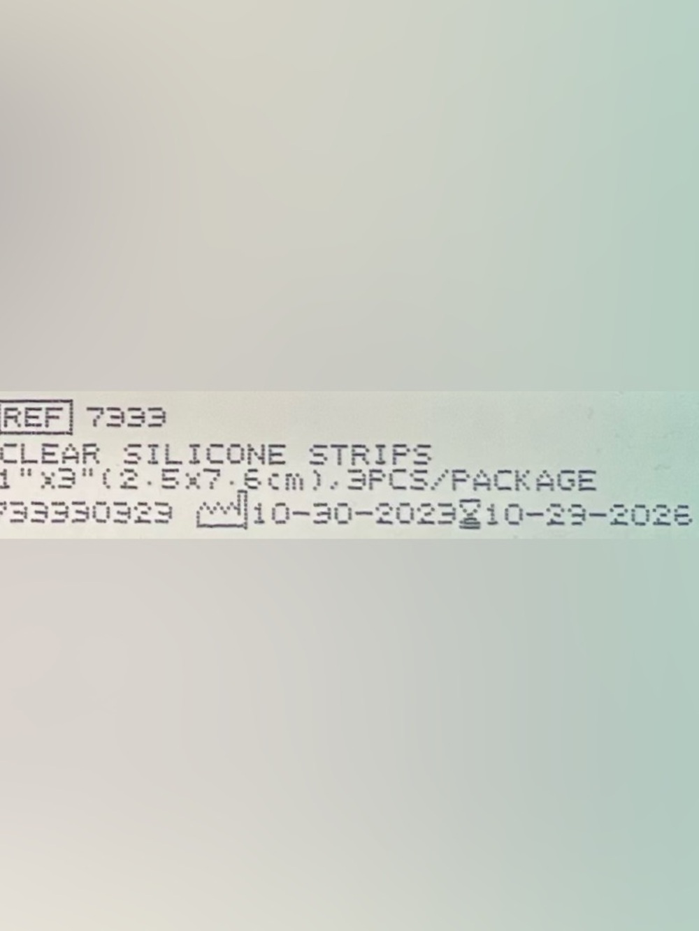 🏷️100% SILICONE STRIPS 1” X 3” CLEAR *PRICE FIRM, NO OFFERS* SILAGEN - Picture 4 of 4